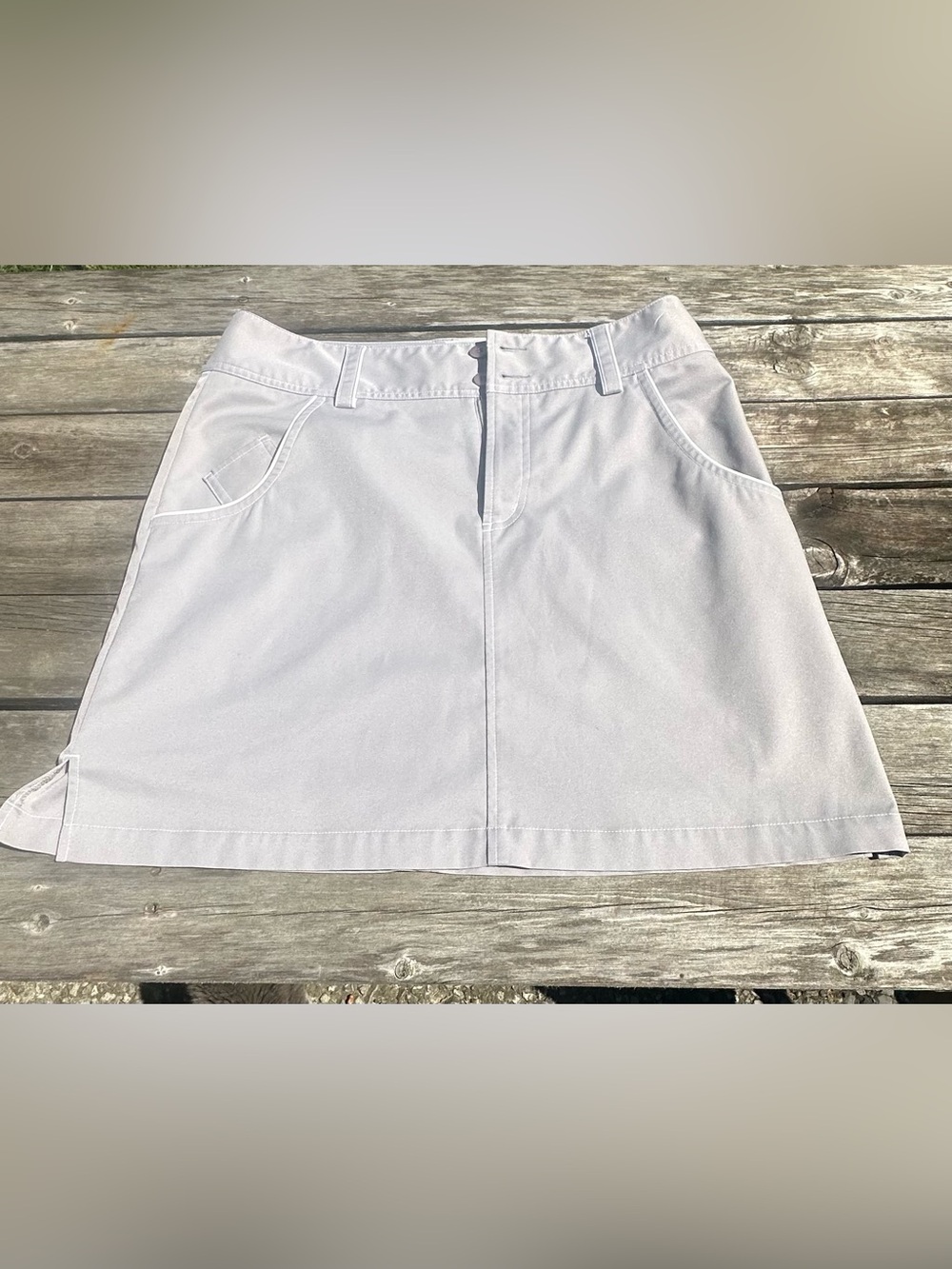 adidas ClimaCool Gray Mini Skirt with Pockets Size 6